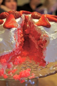 Strawberry Jell-O Cake